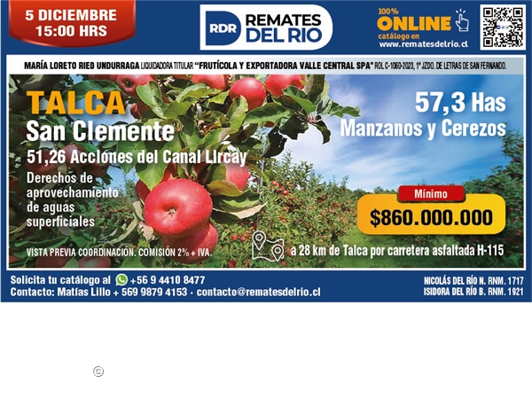 REMATE 05 DE DICIEMBRE 2024 15:00 HRS – PROPIEDADES