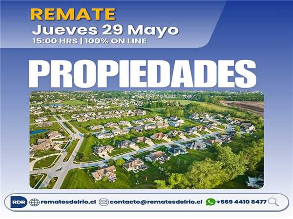 REMATE 29 DE MAYO 2025 15:00 HRS – PROPIEDADES