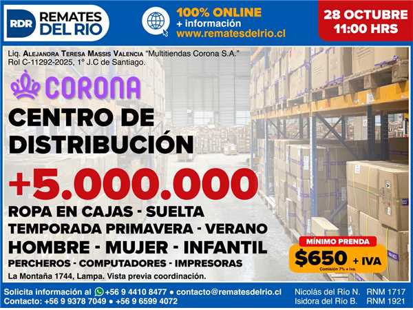REMATE 28 DE OCTUBRE 2025 11:00 HRS – BIENES