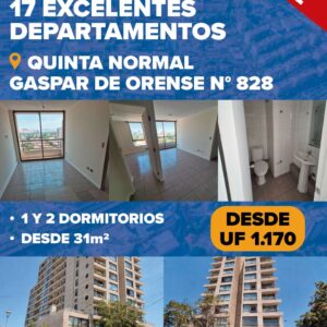 Venta Directa -Departamentos Quinta Normal