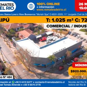 Remate - Amplia Propiedad Industrial Maipú