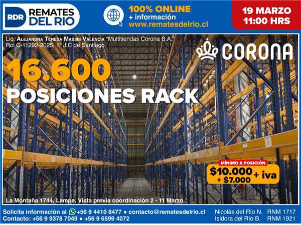 REMATE 19 DE MARZO 2026 11:00 HRS – BIENES