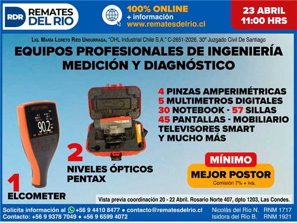 REMATE 23 DE ABRIL 2026 11:00 HRS – BIENES