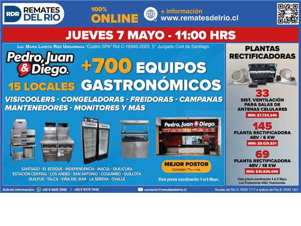 REMATE 07 DE MAYO 2026 11:00 HRS – BIENES