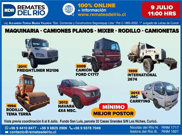 REMATE 09 DE JULIO 2026 11:00 HRS – BIENES